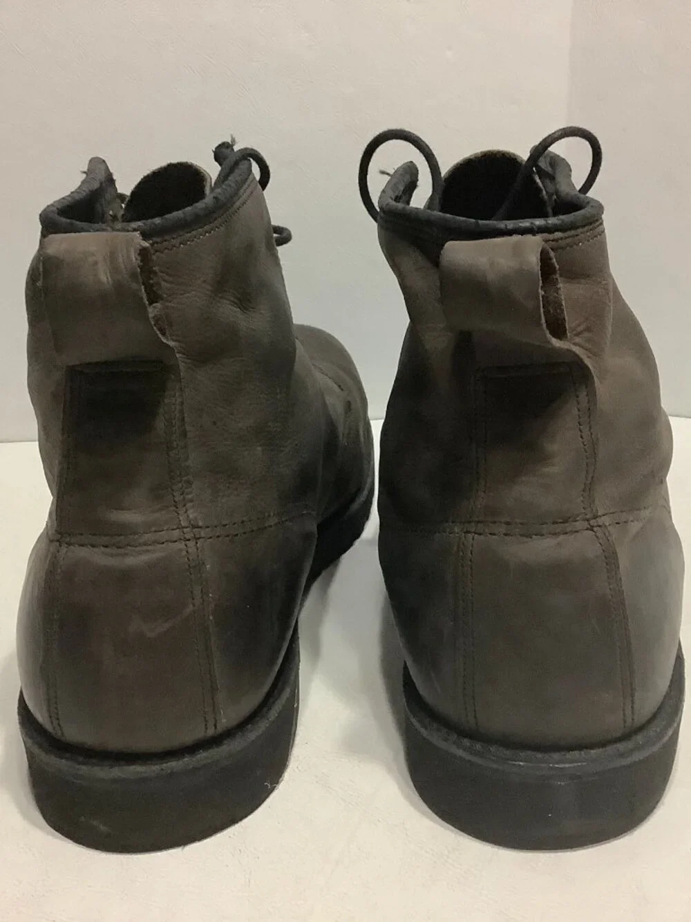The Brookland Boot Co Roughlands Boots Leather Brown Gumlite Soles Size 11 USA